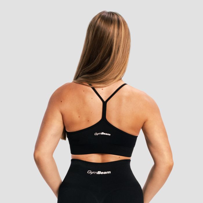 Sculpt Seamless Sports Bra Black - GymBeam XL