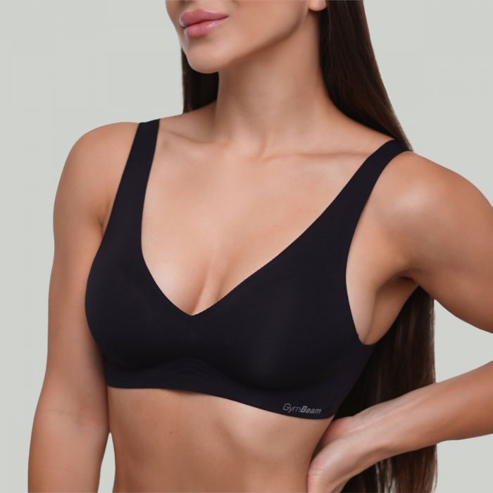 Seamless Bra Black - GymBeam XL