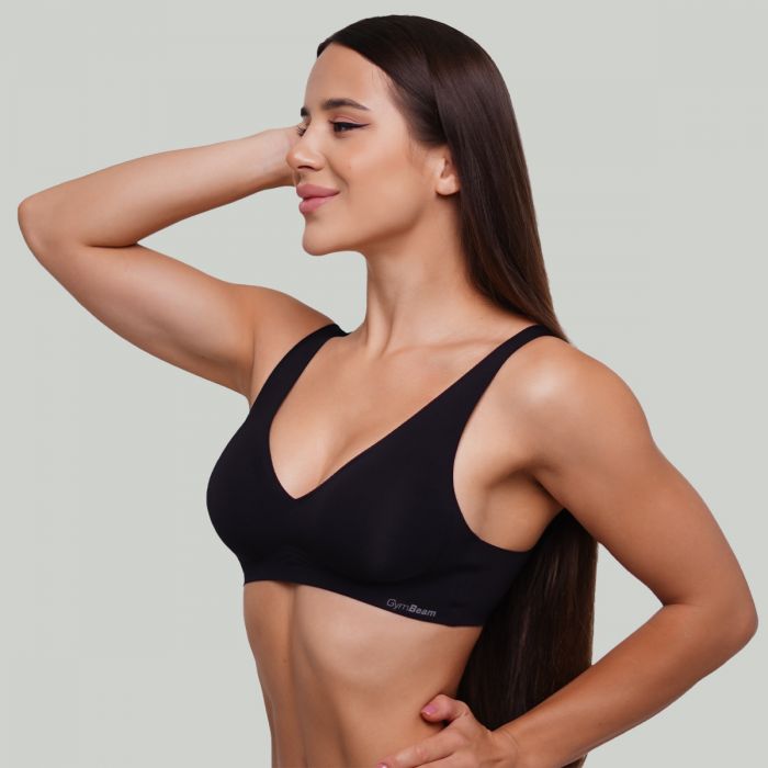 Seamless Bra Black - GymBeam XL