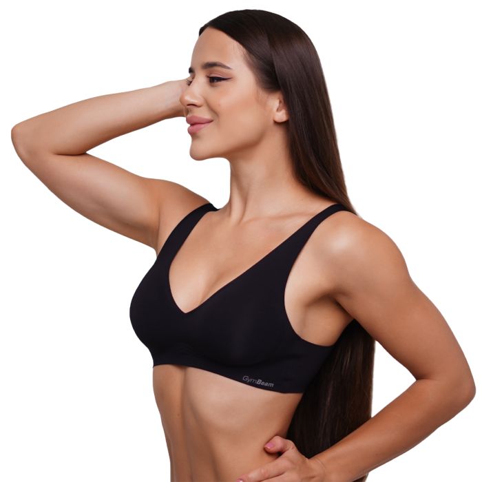 Seamless Bra Black - GymBeam XL