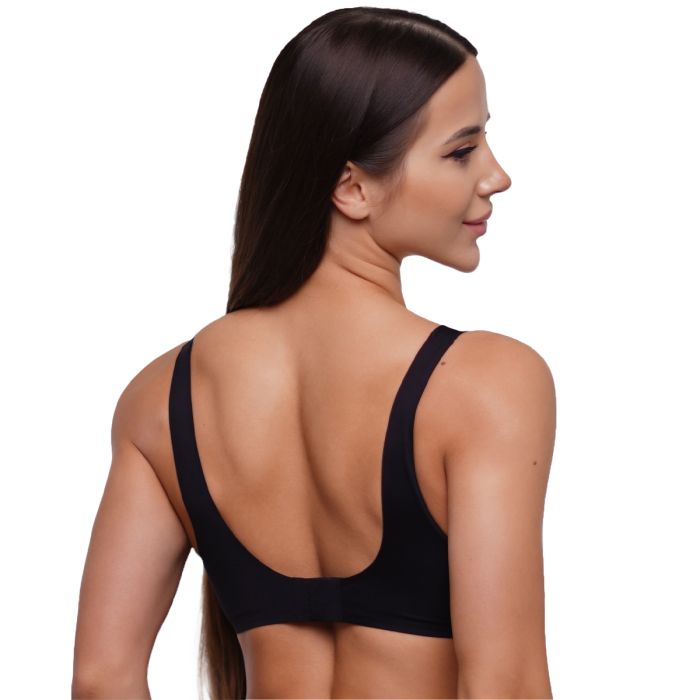 Seamless Bra Black - GymBeam XL