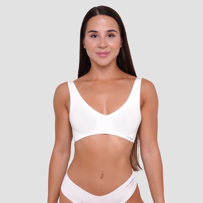 Seamless Bra Chalk - GymBeam XL