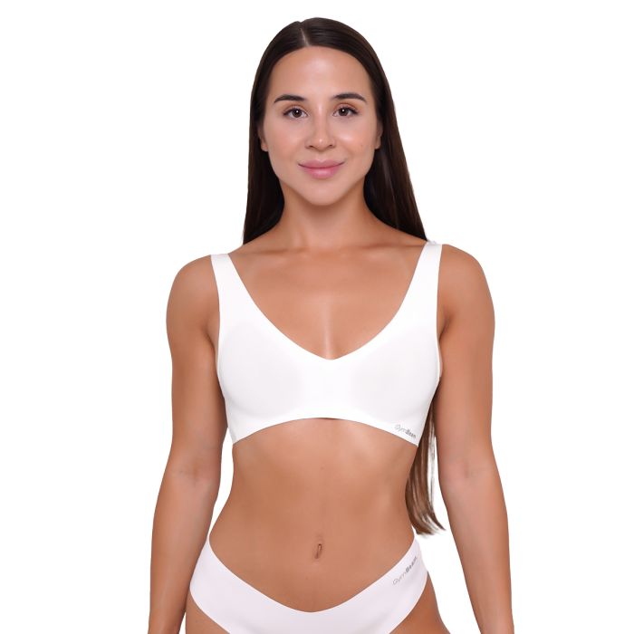 Seamless Bra Chalk - GymBeam XL