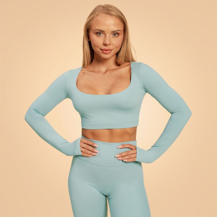 Women‘s Sense Crop Top Storm Blue - BeastPink L