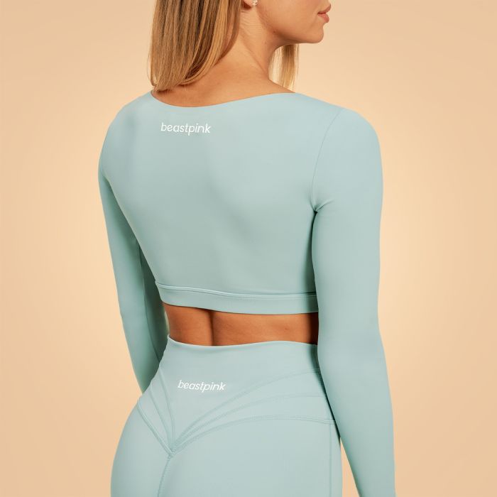 Women‘s Sense Crop Top Storm Blue - BeastPink L