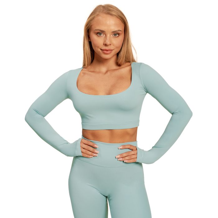 Women‘s Sense Crop Top Storm Blue - BeastPink L