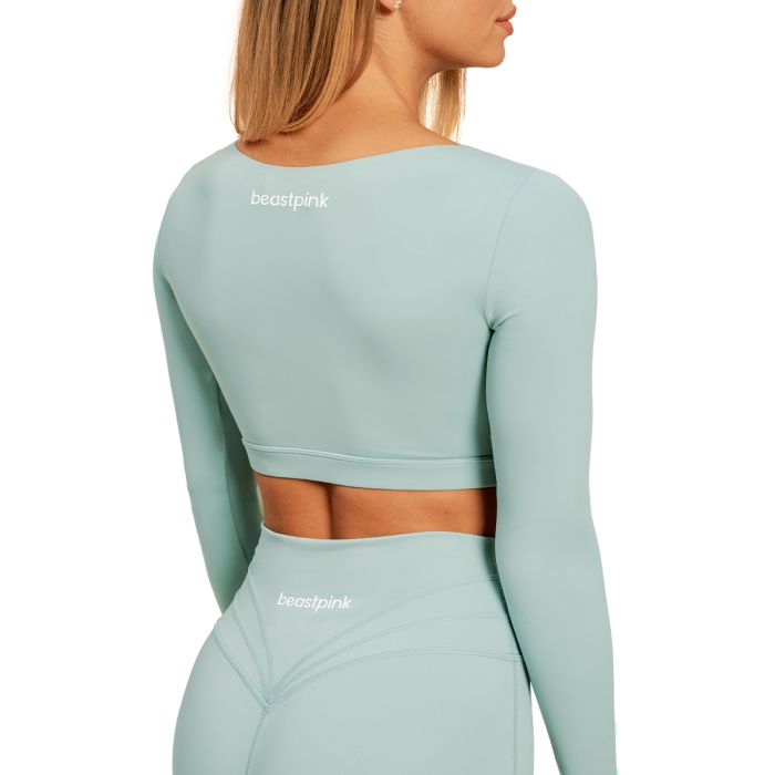 Women‘s Sense Crop Top Storm Blue - BeastPink L