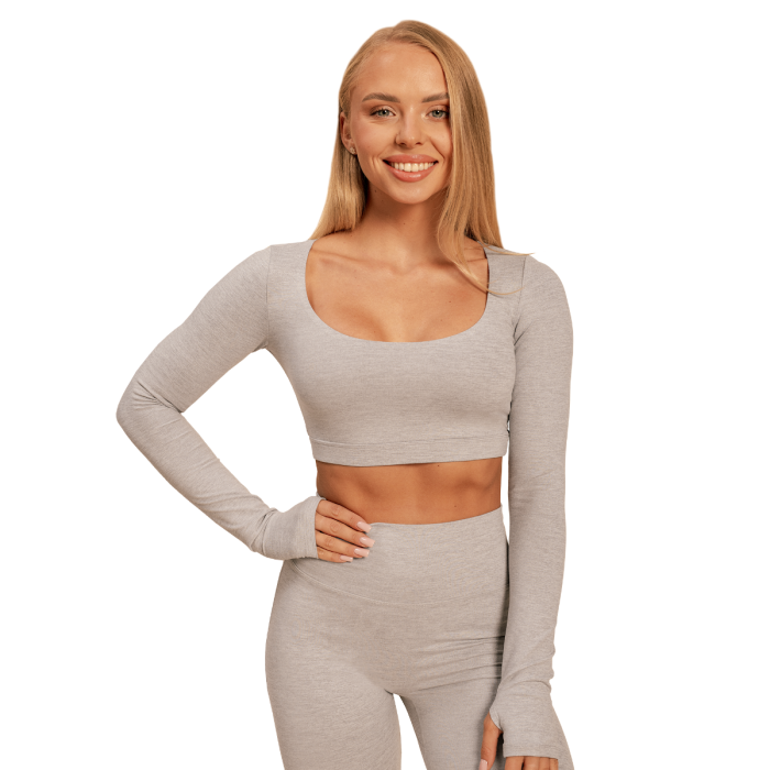 Women‘s Sense Crop Top Grey - BeastPink L