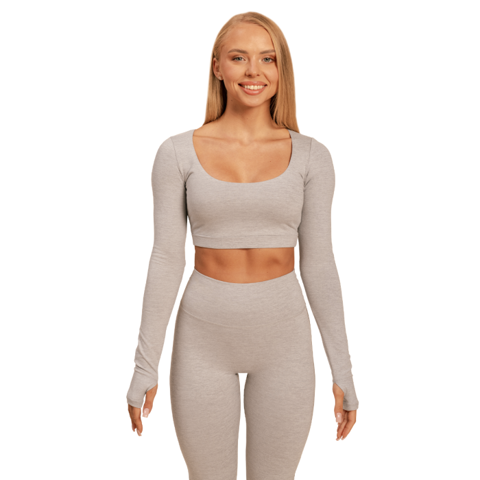 Women‘s Sense Crop Top Grey - BeastPink L