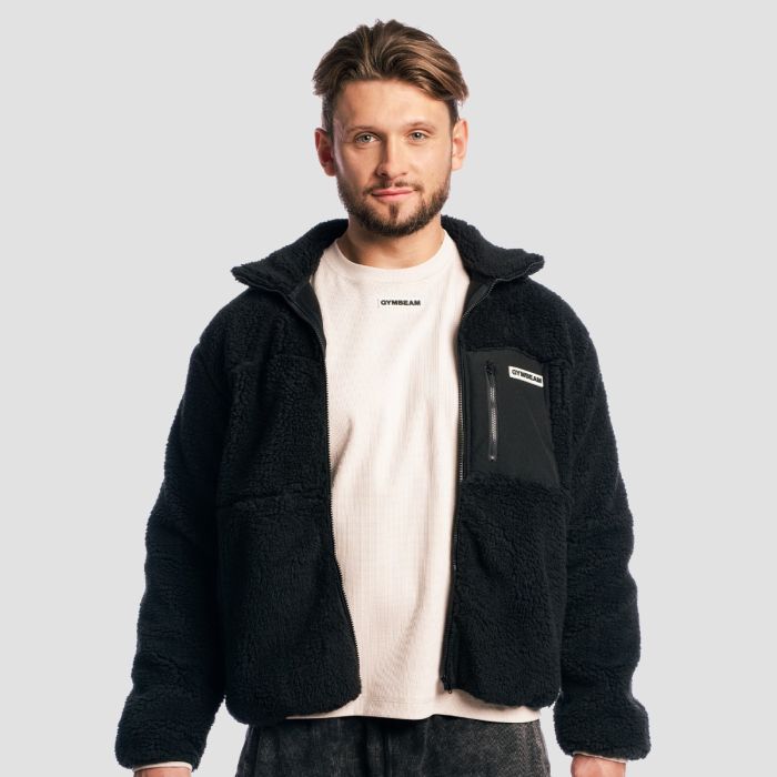 Sherpa Jacket Black - GymBeam XXL