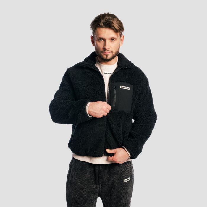 Sherpa Jacket Black - GymBeam XXL