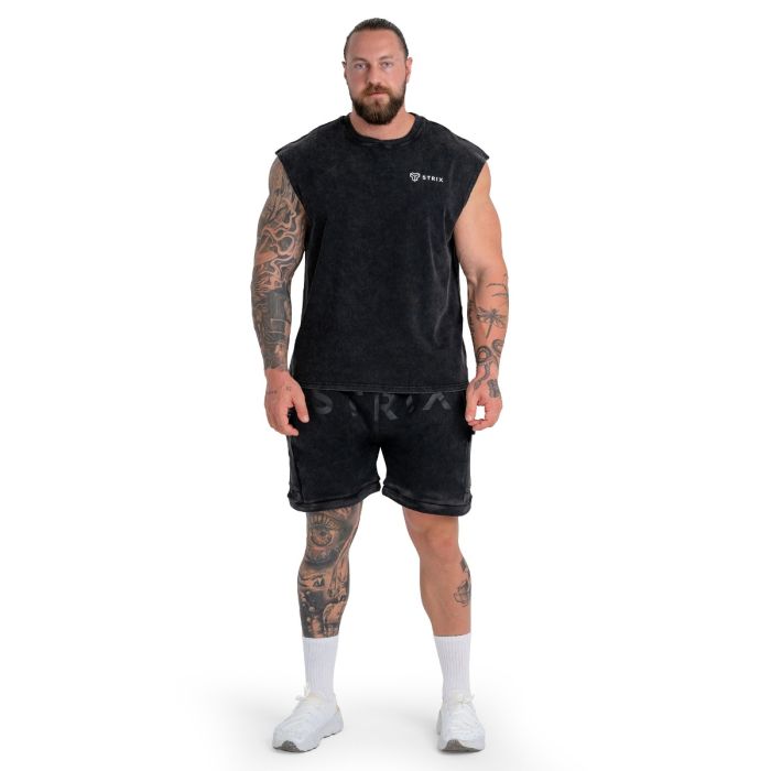 Shorts Washed Black - STRIX XL
