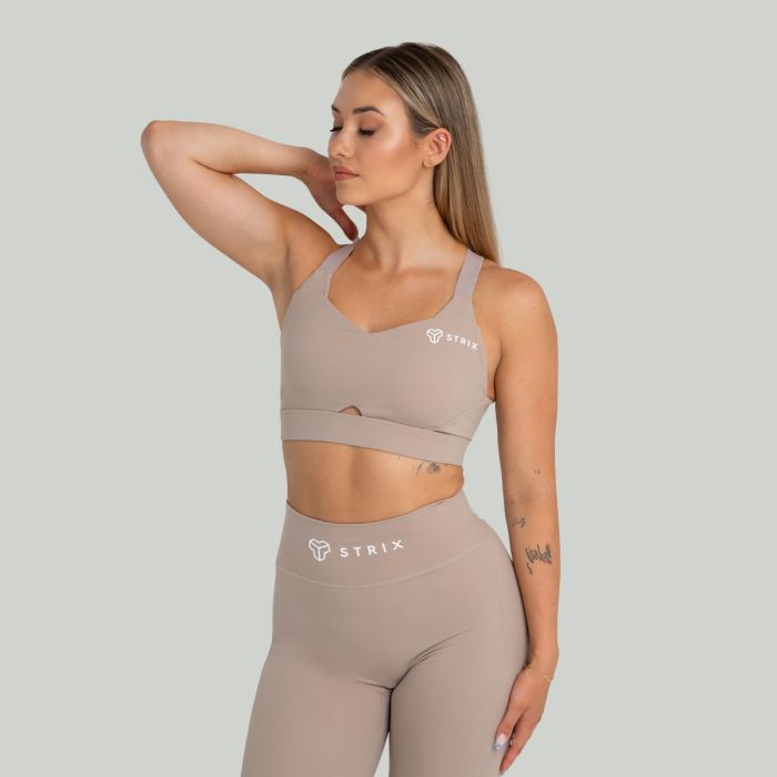 Sports Bra Taupe - STRIX L