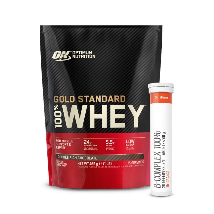 100% Whey Gold Standard - Optimum Nutrition + cadeau 450 g - vanille-ijs