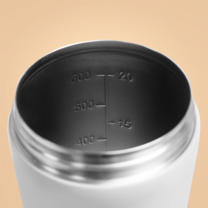 Steel Shaker 650 ml White - BeastPink single_variant