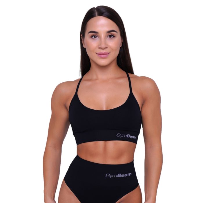 String Bralette Black - GymBeam XXL