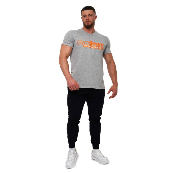 Stronger Together T-shirt Grey - GymBeam XXXL