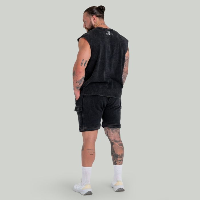 Tank Top Washed Black - STRIX XXXL