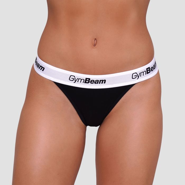 Thongs 3Pack Black - GymBeam XXL