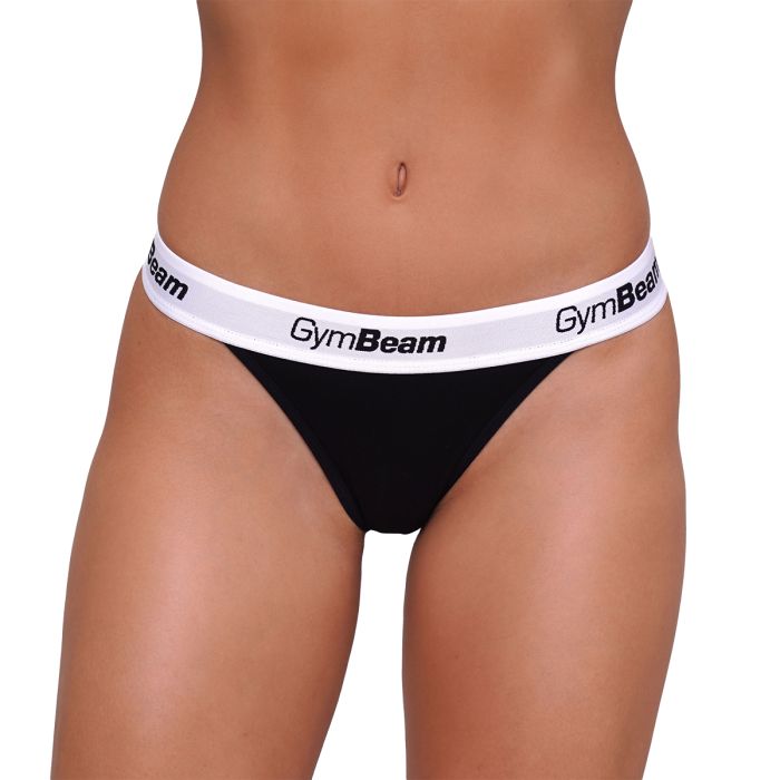 Thongs 3Pack Black - GymBeam XXL