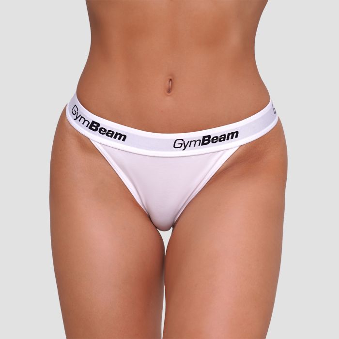 Thongs 3Pack White - GymBeam XXL