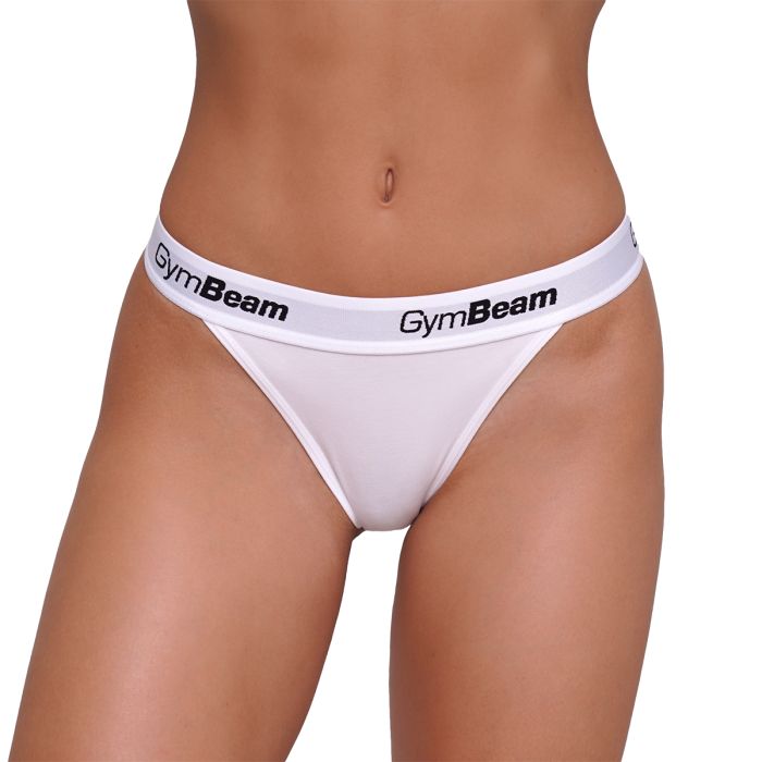 Thongs 3Pack White - GymBeam XXL