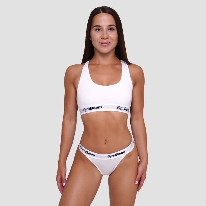 Thongs 3Pack White - GymBeam XXL