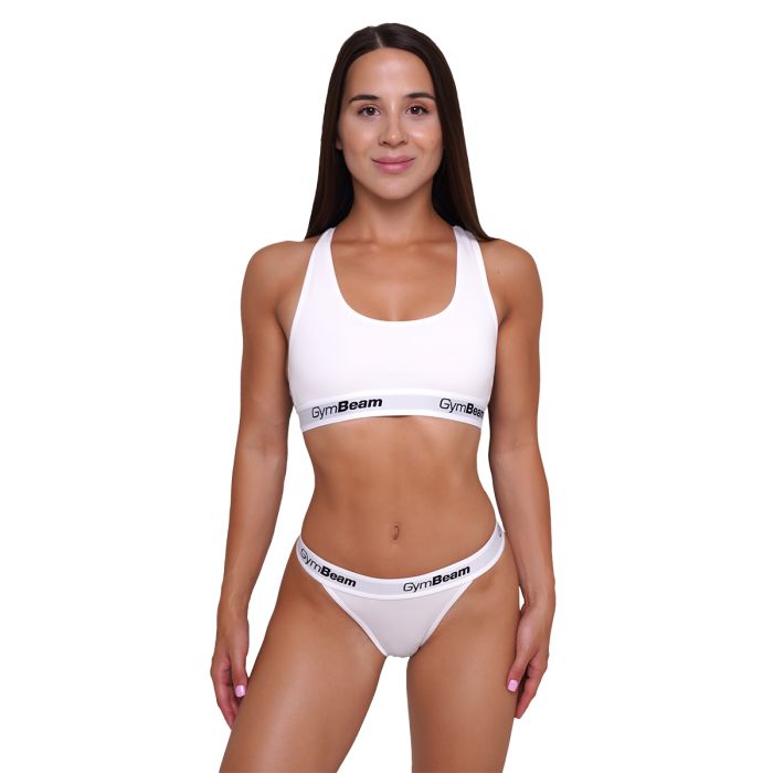 Thongs 3Pack White - GymBeam XXL