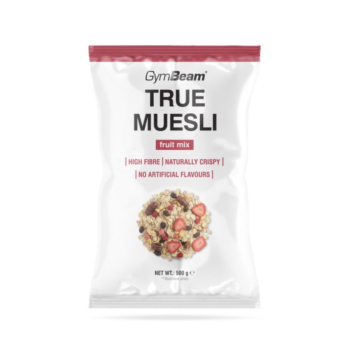 True Muesli - GymBeam 500 g - fruit mix