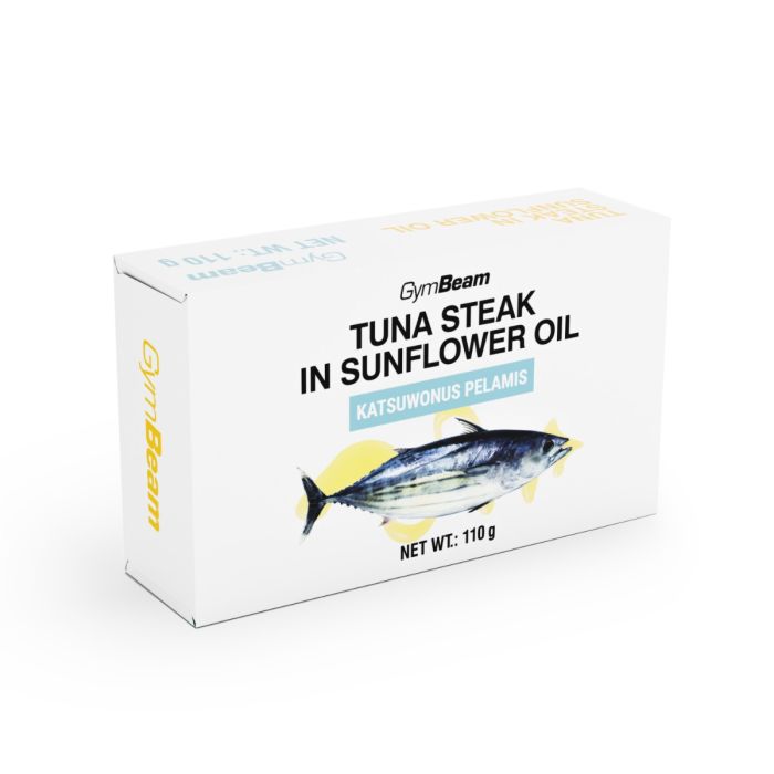 Tuna steak in sunflower oil - GymBeam 110 g