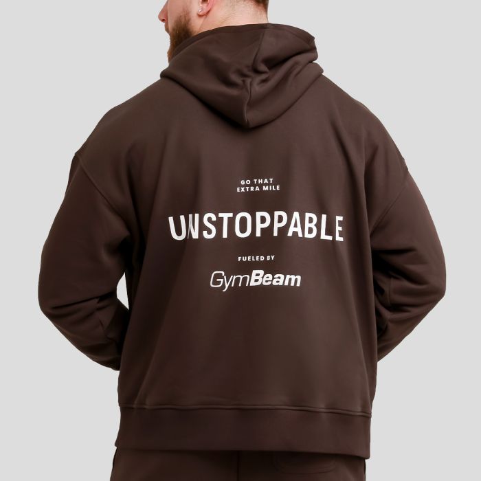 Unstoppable Hoodie Brown - GymBeam XXXL