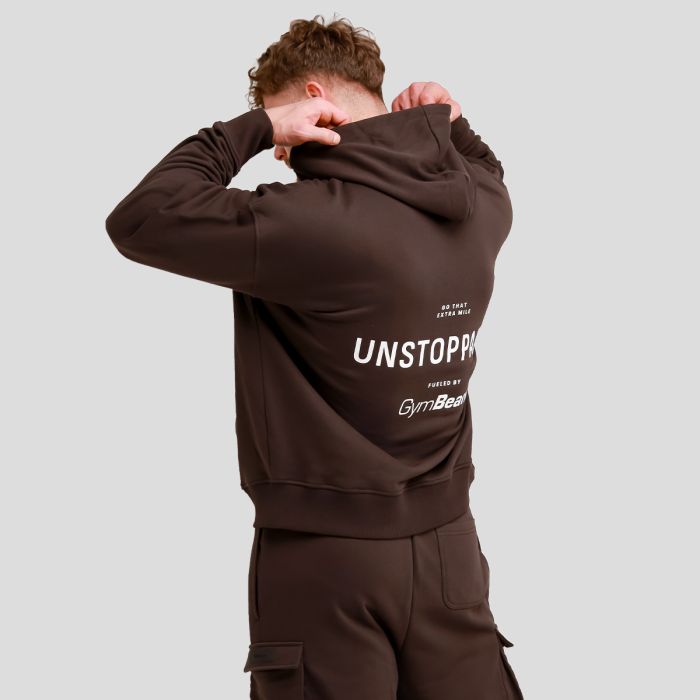 Unstoppable Hoodie Brown - GymBeam XXXL