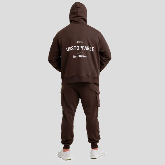 Unstoppable Hoodie Brown - GymBeam XXXL