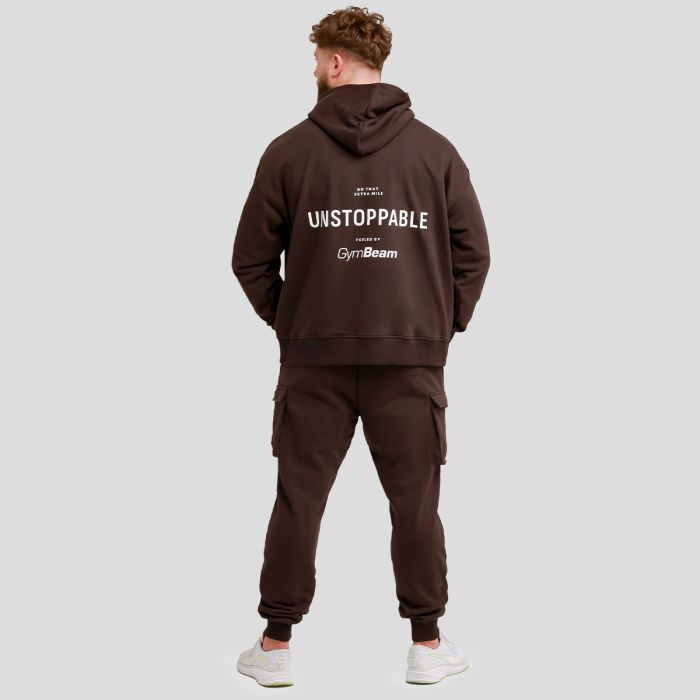 Unstoppable Hoodie Brown - GymBeam XXXL