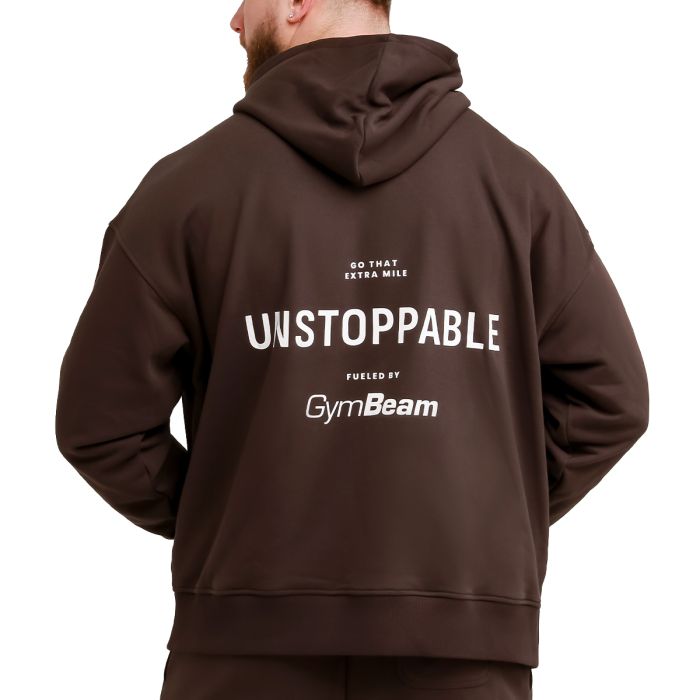 Unstoppable Hoodie Brown - GymBeam XXXL