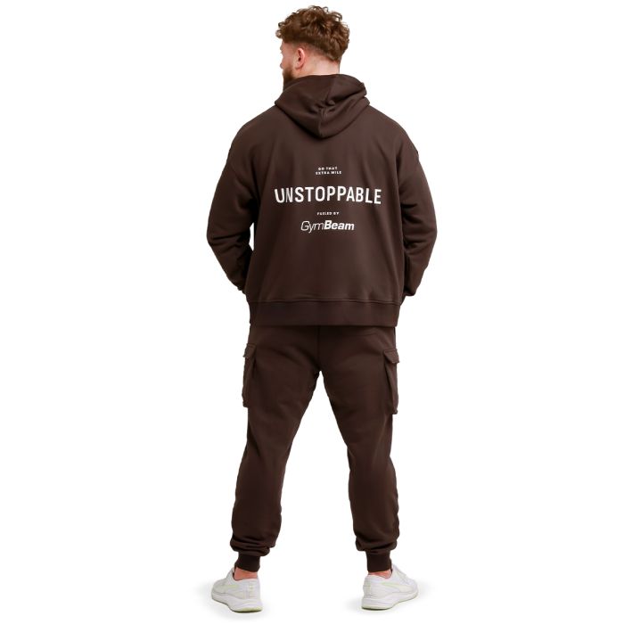 Unstoppable Hoodie Brown - GymBeam XXXL