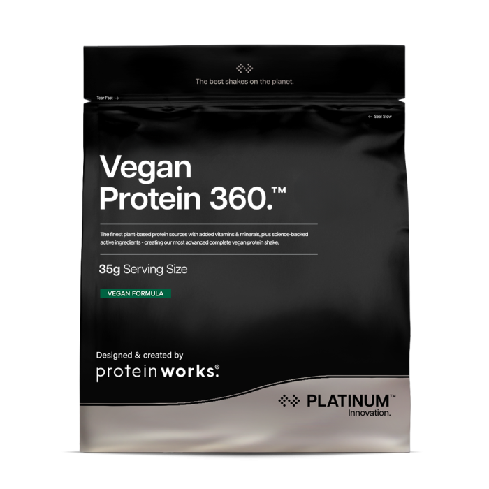 Vegan Protein 360 - The Protein Works chocolate silk - 500 g
