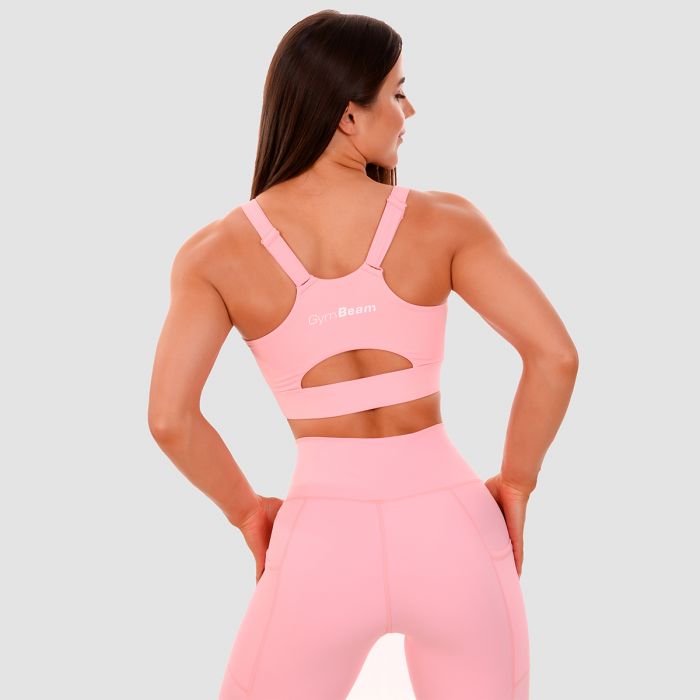 Cut-Out Sport Bra pink - GymBeam XXL