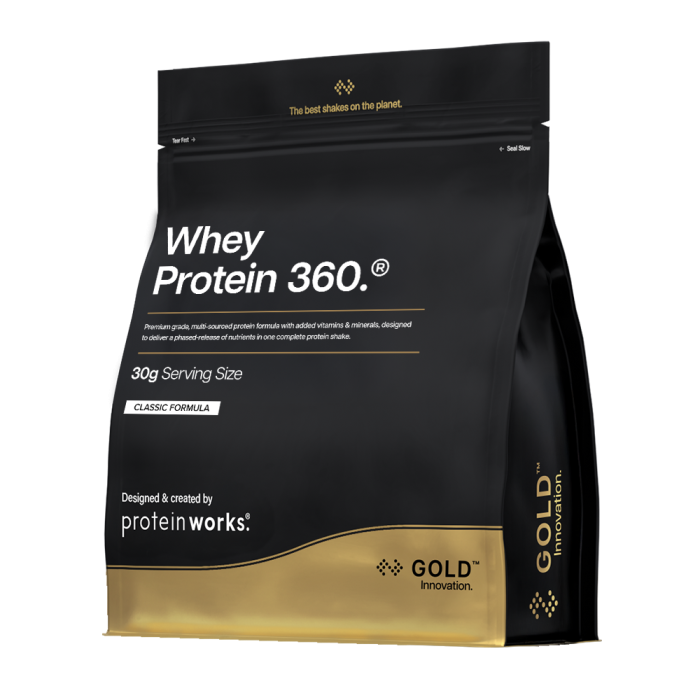 Whey Protein 360 ® - The Protein Works banana milkshake - 2400 g