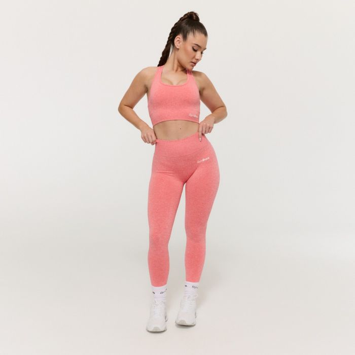Women‘s FLO Leggings Coral - GymBeam XL