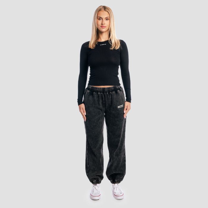 Women‘s Aura Long Sleeve T-Shirt Black - GymBeam XXL