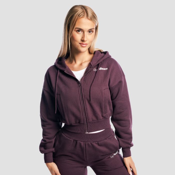 Women‘s Base Zip Up Hoodie Eclipse - GymBeam XL