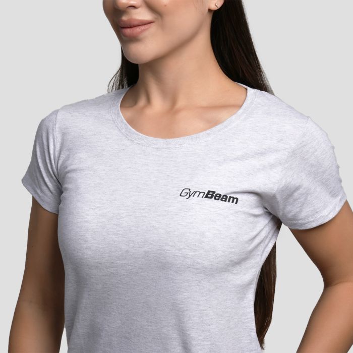 Women’s Basic T-Shirt Heather Grey - GymBeam XXL