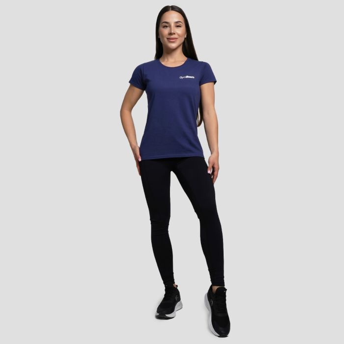 Women’s Basic T-Shirt Navy Blue - GymBeam XXL