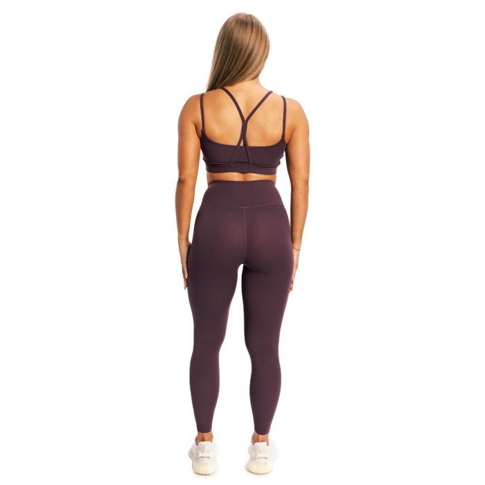 Women‘s BEAT Leggings Berrywood - GymBeam XXL