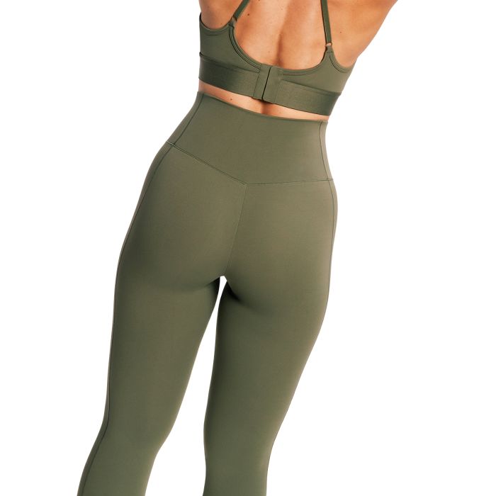 Women‘s Combat Leggings Olive Grey - GymBeam L