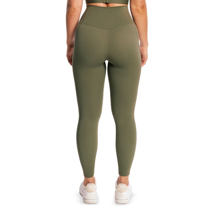 Women‘s Combat Leggings Olive Grey - GymBeam L