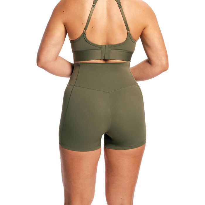 Women‘s Combat Shorts Olive Grey - GymBeam L