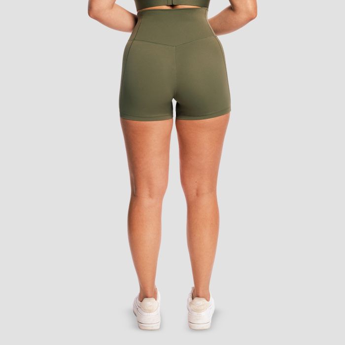 Women‘s Combat Shorts Olive Grey - GymBeam L