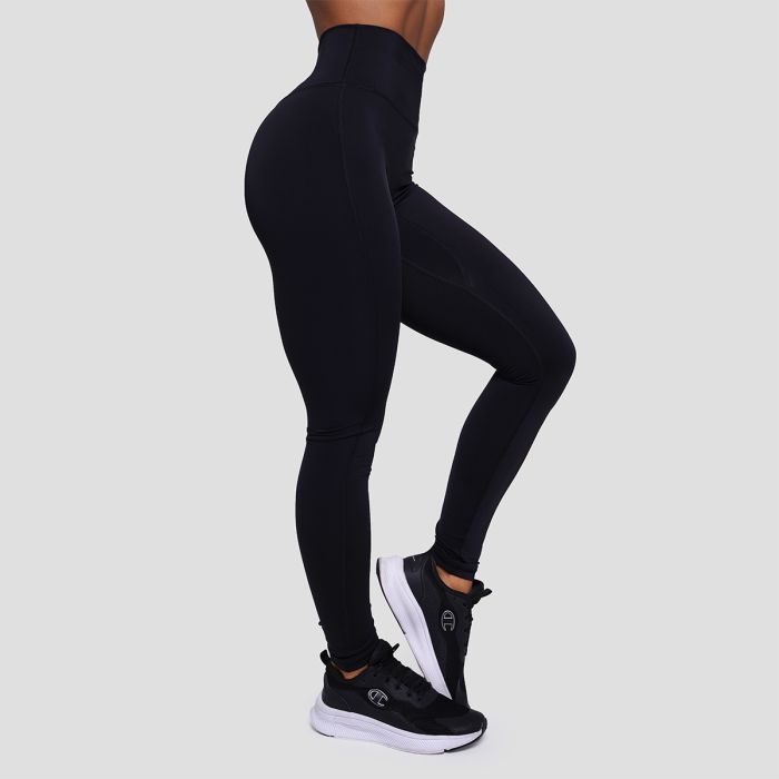 Women‘s FIT Leggings Black - GymBeam XXL